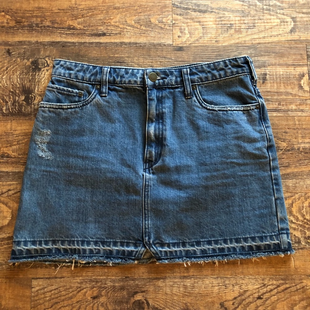 Free People denim skirt